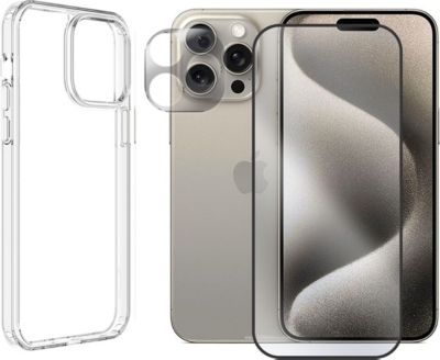 Protège écran VISIODIRECT Protection + Coque iPhone 15 Pro Max Protège écran VISIODIRECT Protection + Coque iPhone 15 Pro Max