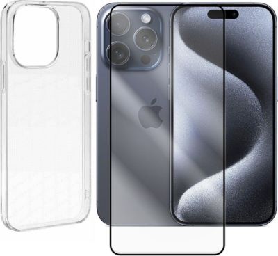 Coque VISIODIRECT Coque + 2 Verre pour iPhone 15 Pro