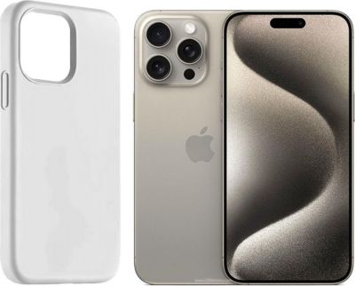 Coque VISIODIRECT Coque Blanc pour iPhone 15 Pro Max 6.7"