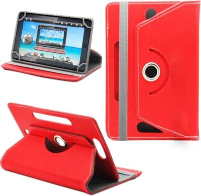 Support tablette VISIODIRECT Etui rotatif pour iPad Air 9.7" Rouge