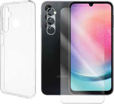 Protège écran VISIODIRECT Verre + Coque pour Galaxy A24 4G Protège écran VISIODIRECT Verre + Coque pour Galaxy A24 4G