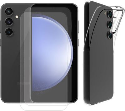 Protège écran VISIODIRECT 2 Verre+ Coque pour Samsung S23 FE