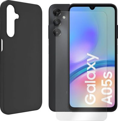 Protège écran VISIODIRECT Verre + Coque Noir pour Samsung A05S