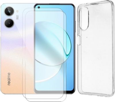 Protège écran VISIODIRECT 2 Verre + Coque pour Realme 10 4G 6.4"