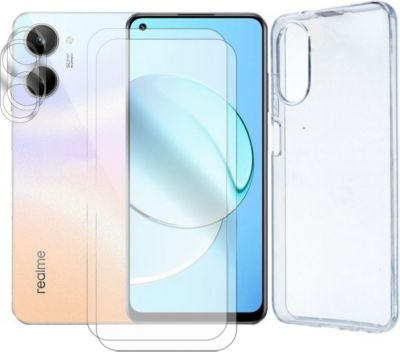 Protège écran VISIODIRECT 2 Verre +Coque pour Realme 10 4G 6.4"