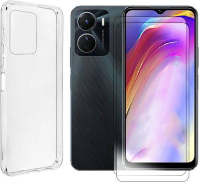 Protège écran VISIODIRECT 2 Verre + Coque pour Vivo Y16 4G 6.51"