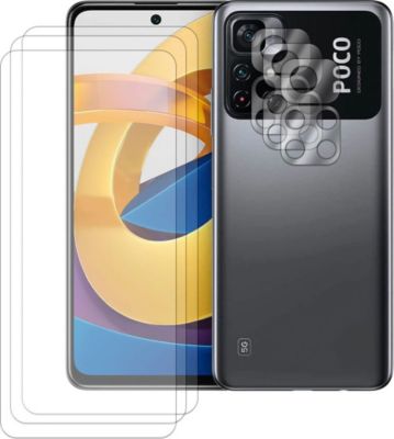 Protège écran VISIODIRECT 3verre pour Xiaomi Poco M4 Pro+Verre cam