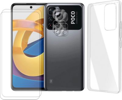 Coque VISIODIRECT 2verre pour Xiaomi Poco M4 Pro+Coque