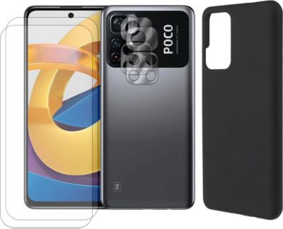 Coque VISIODIRECT 2verre pour Xiaomi Poco M4Pro+2verre Cam