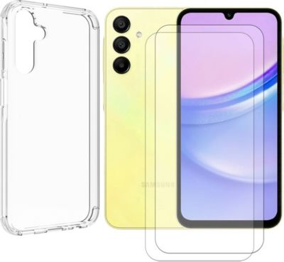Coque VISIODIRECT 2 Verre pour Samsung A15 6.5" +Coque Coque VISIODIRECT 2 Verre pour Samsung A15 6.5" +Coque