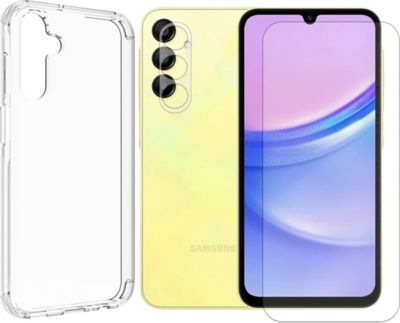 Coque VISIODIRECT Verre pour SamsungA15+Verre Caméra+Coque