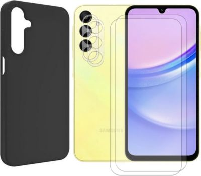 Coque VISIODIRECT 2verre pour Samsung A15+2verre Cam+Coque Coque VISIODIRECT 2verre pour Samsung A15+2verre Cam+Coque