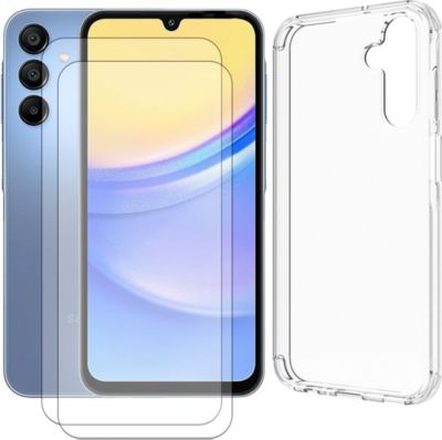 Coque VISIODIRECT 2 Verre pour Samsung A15 6.5" + Coque Coque VISIODIRECT 2 Verre pour Samsung A15 6.5" + Coque