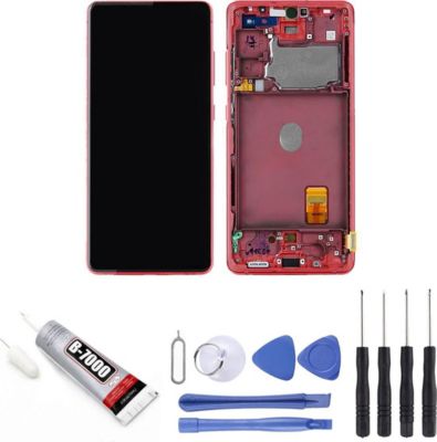 VISIODIRECT Vitre + LCD Samsung Galaxy S20 FE rouge