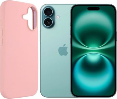 Coque VISIODIRECT Coque Rose souple pour iPhone 16 6.1"