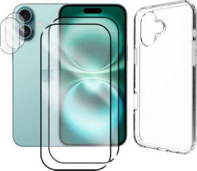 Protège écran VISIODIRECT Coque + 2 Verre Trempé pour iPhone 16