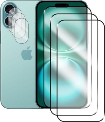 Protège écran VISIODIRECT 3 Verre trempé pour iPhone 16 6.1"