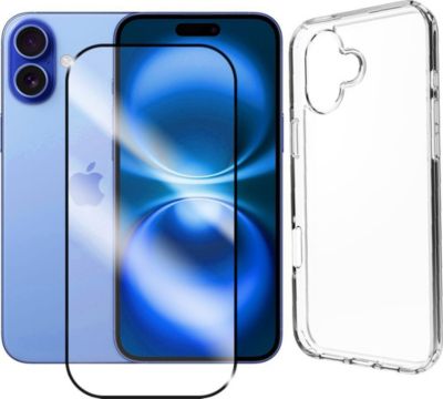 Protège écran VISIODIRECT Verre trempé + Coque pour iPhone 16 Plus