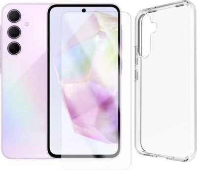 Protège écran VISIODIRECT Verre trempé + Coque pour Samsung A35