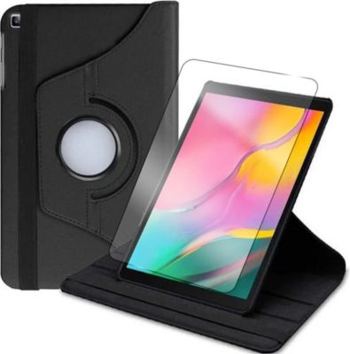 Support tablette VISIODIRECT Verre+Coque pour Samsung TabA 10.1 2019