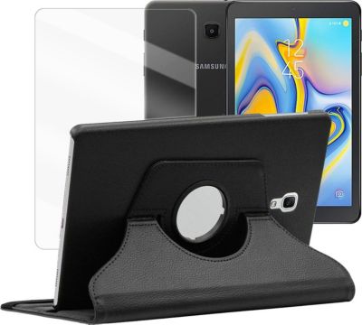 Support tablette VISIODIRECT Verre+Coque pour Samsung TabA 2018 10.5