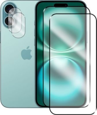 Protège écran VISIODIRECT 2 Verre pour iPhone 16 + 2 Verre camera