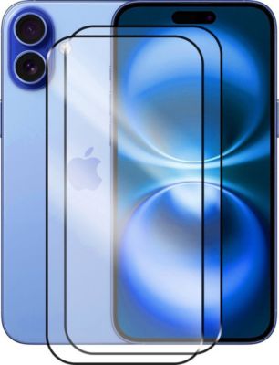 Protège écran VISIODIRECT 2 Verre trempé pour iPhone 16 Plus 6.7"
