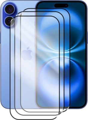 Protège écran VISIODIRECT 3 Verre trempé pour iPhone 16 Plus 6.7"