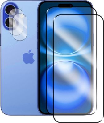 Protège écran VISIODIRECT 2 Verre Tremppour iPhone 16 Plus Protège écran VISIODIRECT 2 Verre Tremppour iPhone 16 Plus
