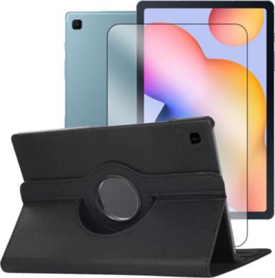Support tablette VISIODIRECT Verre + Etui Samsung Tab S6 Lite 10.4"