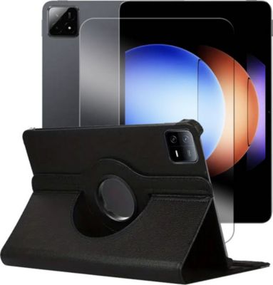 Support tablette VISIODIRECT Verre+Coque Xiaomi Pad 6S Pro 12.4" Noir