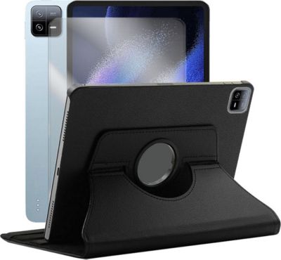 Support tablette VISIODIRECT Verre + Coque pour Xiaomi Pad 6 11" Noir