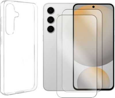 Protège écran VISIODIRECT 2 verre + Coque pour Samsung S24 FE 5G