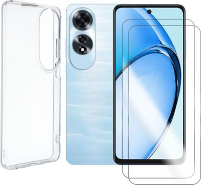 Protège écran VISIODIRECT 2 Verres trempé pour Oppo A60 4G + coque Protège écran VISIODIRECT 2 Verres trempé pour Oppo A60 4G + coque