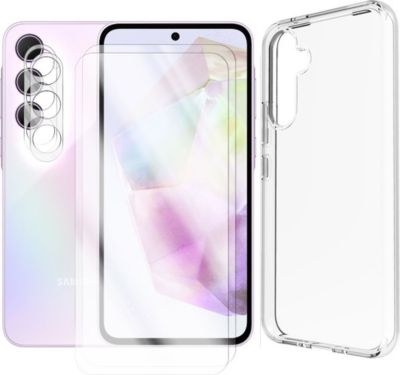 Protège écran VISIODIRECT Coque + 2 Verre Trempé pour Samsung A55