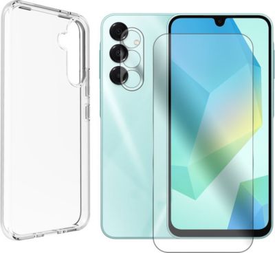 Protège écran VISIODIRECT 2 Verres Trempé + Coque pour Samsung A16