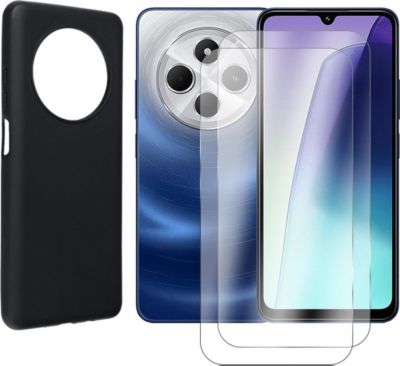 Protège écran VISIODIRECT 2 Verre+Coque Noir pour Xiaomi Redmi 14C Protège écran VISIODIRECT 2 Verre+Coque Noir pour Xiaomi Redmi 14C
