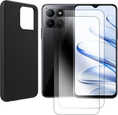 Protège écran VISIODIRECT 2Verre +Coque Noir pour Honor 70 Lite 5G