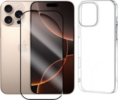 Protège écran VISIODIRECT Verre trempé + Coque pour iPhone 16 Pro