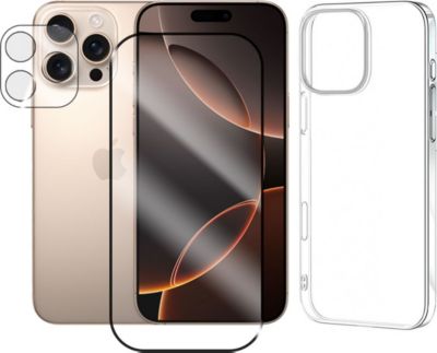 Protège écran VISIODIRECT 2 Verre Trempé +Coque pour iPhone 16 Pro