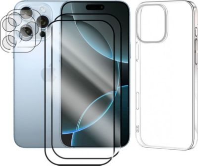Protège écran VISIODIRECT Coque + 2 Verres pour iPhone 16 Pro Max Protège écran VISIODIRECT Coque + 2 Verres pour iPhone 16 Pro Max