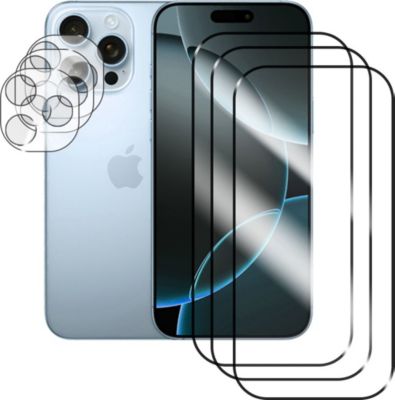 Protège écran VISIODIRECT 3 Verres trempé pour iPhone 16 Pro Max Protège écran VISIODIRECT 3 Verres trempé pour iPhone 16 Pro Max