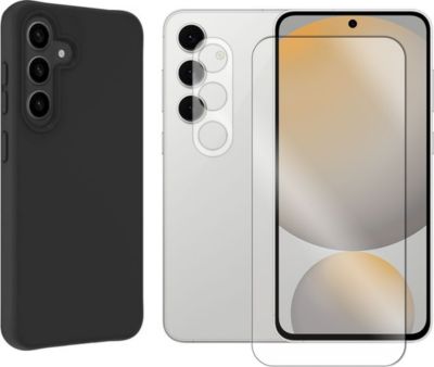 Protège écran VISIODIRECT Coque Noir+ 2 Verres pour Samsung S24 FE