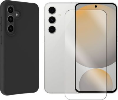 Protège écran VISIODIRECT Verre+ Coque Noir pour Samsung S24 FE 5G