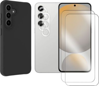 Protège écran VISIODIRECT 2 Verre + Coque Noir pour Samsung S24 FE