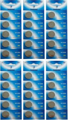Pile VISIODIRECT 30 Piles bouton plates lithium CR2032 3V