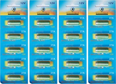 Pile VISIODIRECT 20 Piles Alcaline 12V 27A,A27,A27BP,A27S Pile VISIODIRECT 20 Piles Alcaline 12V 27A,A27,A27BP,A27S