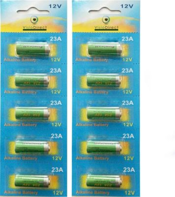 Pile VISIODIRECT 10 Pile Alcaline 12V A23,23A,LRV08,L1028