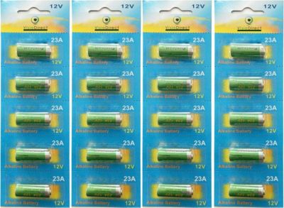 Pile VISIODIRECT 20 Pile Alcaline 12V A23,23A,LRV08,L1028
