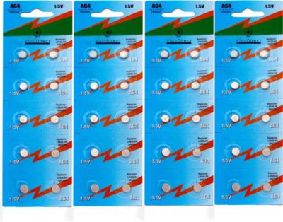 Pile VISIODIRECT 40 Piles AG4/G4 1,5V LR626 LR626SW SR377